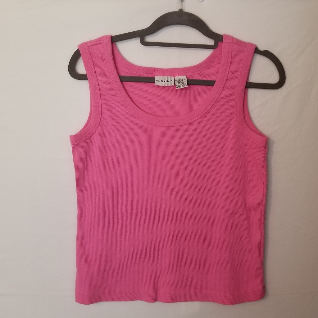 81 White Stag Brand Pink Tank Top Sz L
